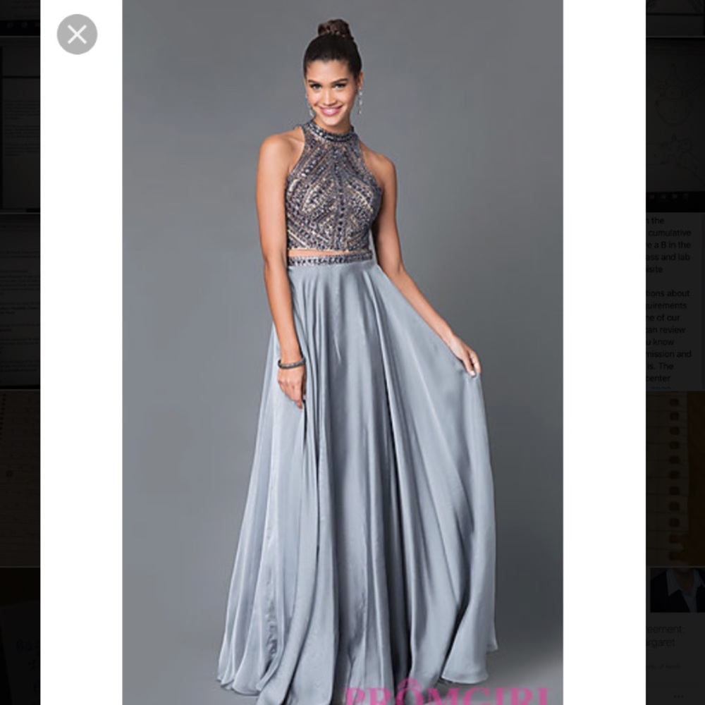 Milano formal 2-piece prom dress - Picture 2 of 3